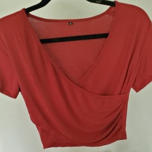 Wrap crop top